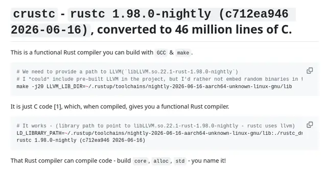 Transpiling Rust into the Universal C Standard
