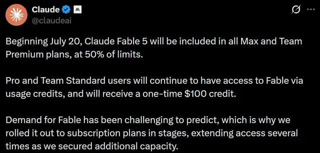 The New Access Hierarchy for Claude Fable
