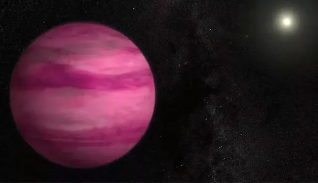 The Nature of the Pink Glow of Exoplanet GJ 504b
