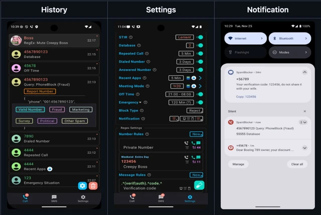 An Effective Defense Against Mobile Spam
