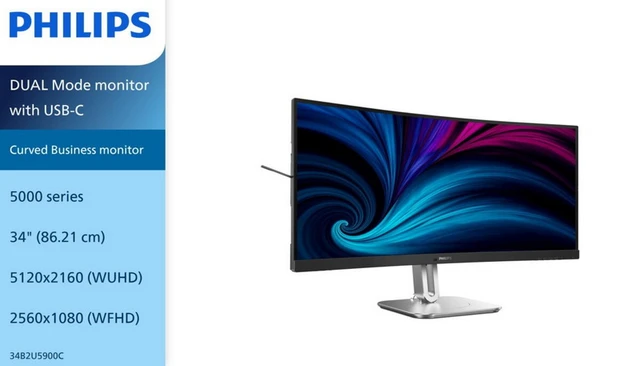 Philips 34B2U5900C Hybrid Business Monitor