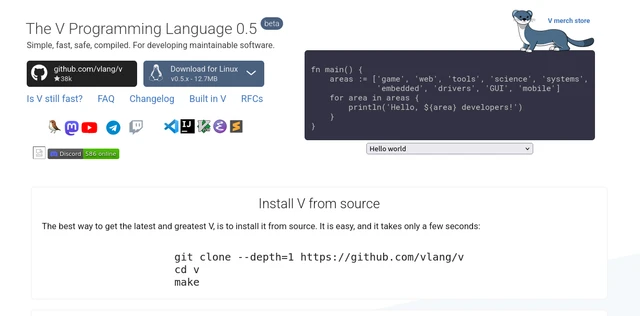The Technological Leap of the V Programming Language
