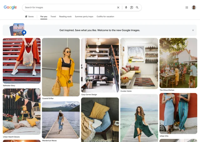 Transforming Google Images into a Gallery of Ideas
