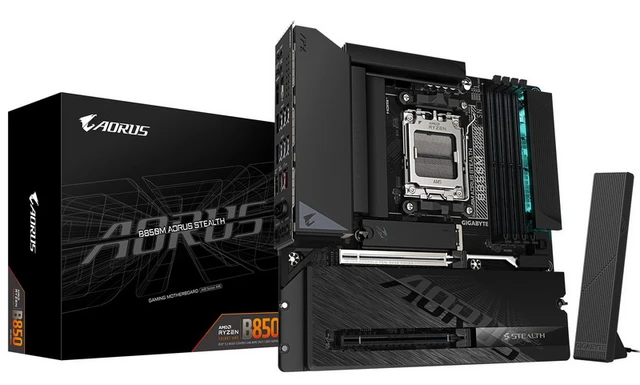 The Aesthetics of Hidden Connectivity: B850M Aorus Stealth
