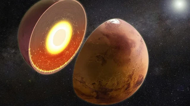 Thermal Asymmetry of the Red Planet's Interior