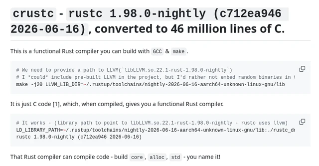 Transpiling Rust into the Universal C Standard