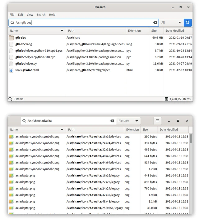 Instant File Search in Open Source
